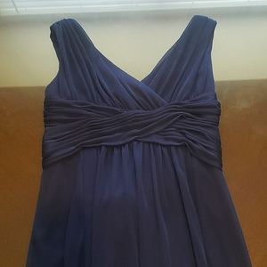 David's Bridal, Navy, Size 10 Junior Bridesmaid's Dress